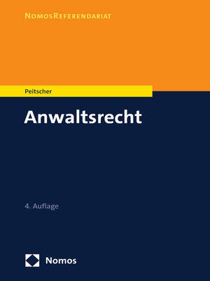 cover image of Anwaltsrecht
